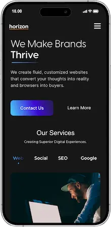 Mobile Web Design Example